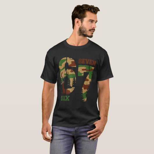 67 Six Seven Meme Camo Deer Hunting Gift For Boys  Tシャツ (正面フル)