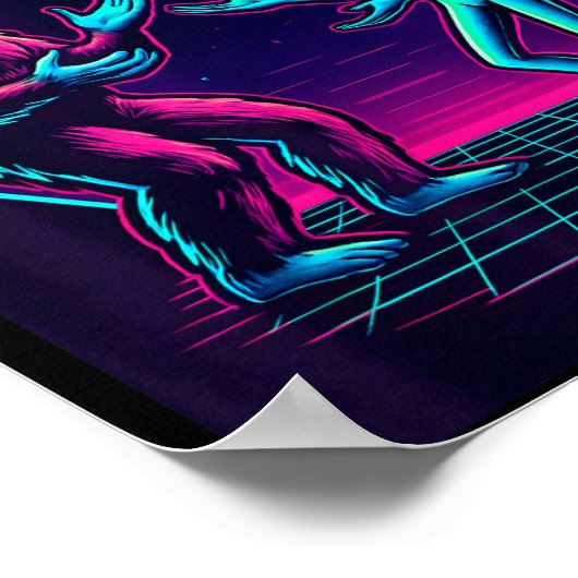 67 Six Seven Meme Funny Bigfoot Alien Sasquatch Uf ポスター (角)