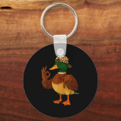 67 Six Seven Meme Mallard Duck Hunting Season Boy  キーホルダー (正面)