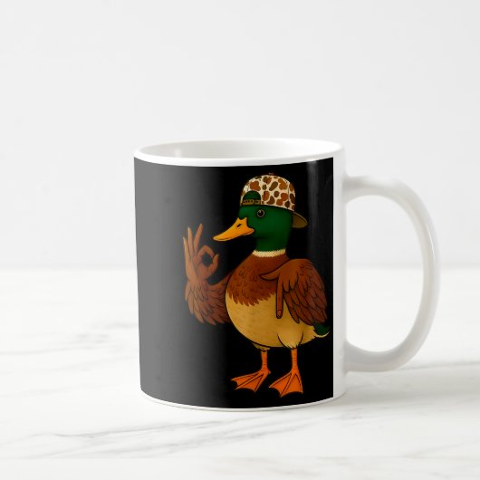 67 Six Seven Meme Mallard Duck Hunting Season Boy  コーヒーマグカップ (右)