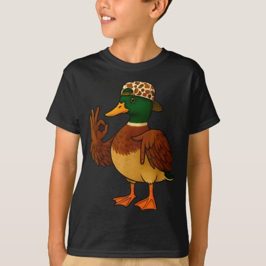 67 Six Seven Meme Mallard Duck Hunting Season Boy  Tシャツ (正面)