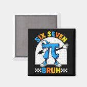 67 six seven meme math funny day math teacher men マグネット (正面/裏面)