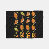 67 Six Seven Meme Math Thanksgiving Equation Logic フリースブランケット (正面(横))