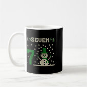 67 Six Seven Meme Snowman Christmas Couple Matchin コーヒーマグカップ (左)