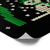 67 Six Seven Meme Snowman Christmas Couple Matchin ポスター (角)