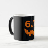 67 Six Seven Pumpkin Face Halloween Mug モーフィングマグカップ (正面左)