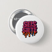 67 Six Seven Seis Seven スペイン語 Brainrot ウイルス性 Mem 缶バッジ (正面&裏面)
