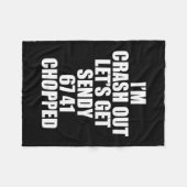 67 Six Seven Sendy Let's Get Sendy 6 7endy 67 Meme フリースブランケット (正面(横))