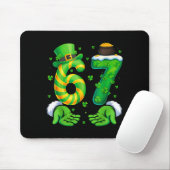 67 Six Seven Shamrock Funny St Patrick’s Day Kids  マウスパッド (マウス)