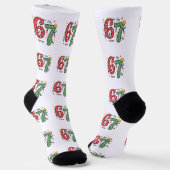 67 Six Seven Socks,  Unique Christmas Gift Idea ソックス (傾斜あり)