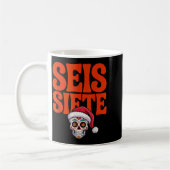 67 Six Seven Spanieacher Bilingual Seis Siete Chri コーヒーマグカップ (左)