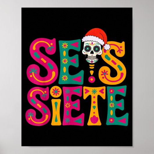 67 Six Seven Spanieacher Bilingual Seis Siete Chri ポスター (正面)