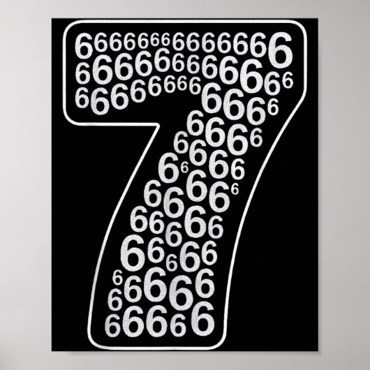 67 Sixty Seven Halloween Costume Design Funny 6 7 ポスター (正面)