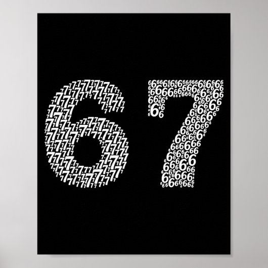 67 Sixty Seven Halloween Costume Design Funny 6 7  ポスター (正面)