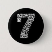 67 Sixty Seven Halloween Costume Design Funny 6 7  缶バッジ (正面)