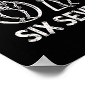 67 Skeleton Funny Six Seven Gen Alpha Halloween 6- ポスター (角)