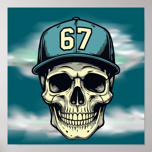 67 Skull ポスター (正面)
