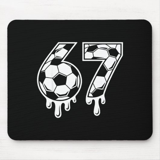 67 Soccer Ice Cream Drip Gen Alpha Six Seven Meme  マウスパッド (正面)