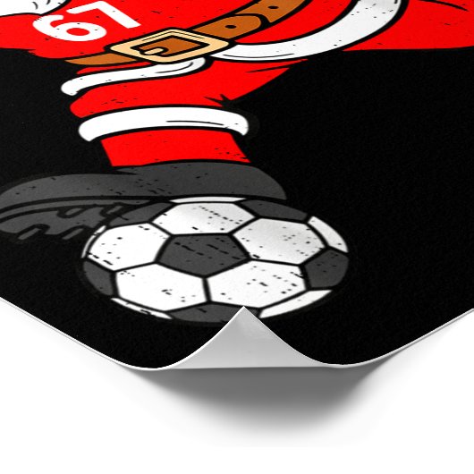 67 Soccer Santa Six Seven Meme Christmas Srt Men B ポスター (角)