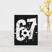 67 Soccer Six Seven 6 7 ミーム 67 カード (黄色い花)
