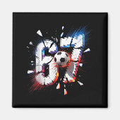 67 Soccer Six Seven 6 7 Meme 67  マグネット (正面)