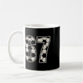 67 Soccer Six Seven 6 7 Meme 67 _1 コーヒーマグカップ (左)