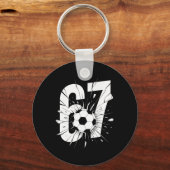 67 Soccer Six Seven 6 7 Meme 67 _2  キーホルダー (正面)