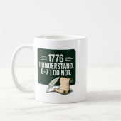 67 Social Studies Teacher 1776 I Understand 6 7 I コーヒーマグカップ (左)