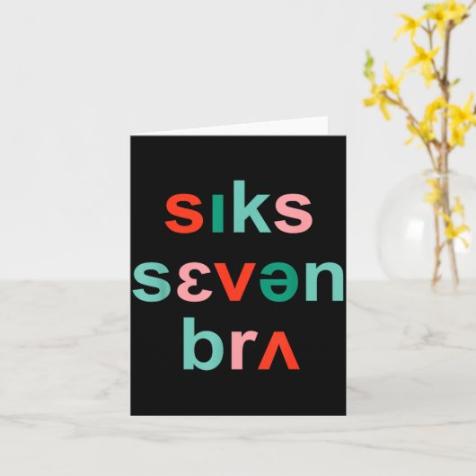 67 Speech Therapy Meme Funny Six Seven Bruh Slp Ch カード (黄色い花)