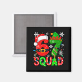 67 Squad Christmas Santa Elf Colorful Costume Kids マグネット (正面/裏面)