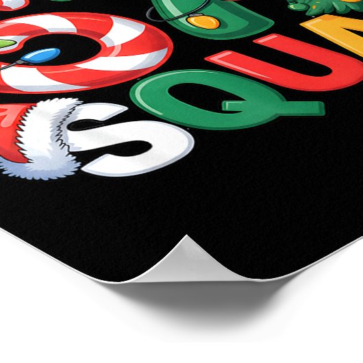 67 Squad Squad Teacher Christmas Design Funny 67  ポスター (角)