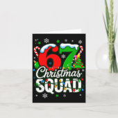 67 Squad Teacher Christmas Funny Holiday Clroom Cr カード (正面)