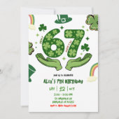 67 St Patrick Birthday Invitation 招待状 (正面)
