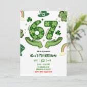 67 St Patrick Birthday Invitation 招待状 (スタンド正面)