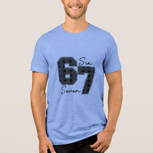 67 Star Pop Culture Vibe Trendy トライブレンドTシャツ (正面)