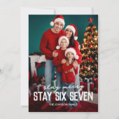 67 Stay Six Seven Photo Christmas シーズンカード (正面)