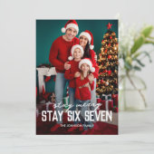 67 Stay Six Seven Photo Christmas シーズンカード (スタンド正面)
