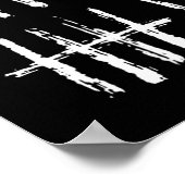 67 tally マーク Tシャツ おもしろい 数字 6 7 メモ ポスター (角)