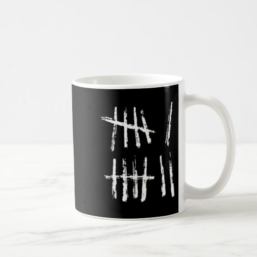 67 tally mark Tシャツ 面白い 6 7 メモ 数字 コーヒーマグカップ (右)