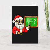67 Teacher Christmas Santa Six Seven Meme Brainrot カード (正面)