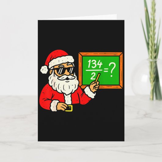 67 Teacher Christmas Santa Six Seven Meme Brainrot カード (正面)