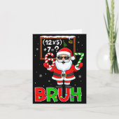 67 Teacher Christmas Santa Six Seven Meme Math Equ カード (正面)