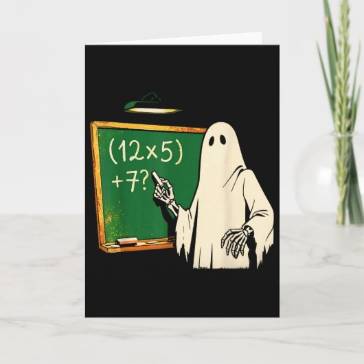 67 Teacher Halloween Ghost Six Seven Meme Brainrot カード (正面)