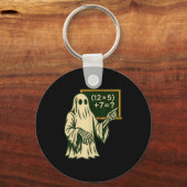 67 Teacher Halloween Ghost Six Seven Meme Brainrot キーホルダー (正面)