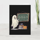 67 Teacher Halloween Ghost Six Seven Meme Math Jok カード (正面)