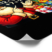 67 Teacher Santa Christmas Six Seven Meme Brainrot ポスター (角)