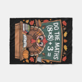 67 Teacher Thanksgiving Turkey Six Seven Meme Do T フリースブランケット (正面(横))