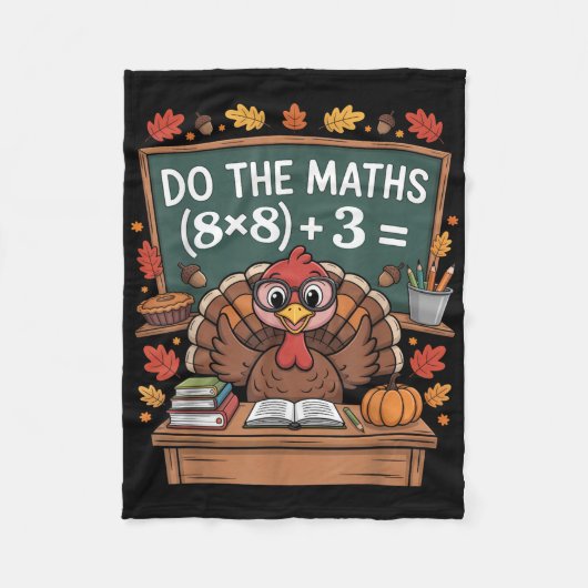 67 Teacher Thanksgiving Turkey Six Seven Meme Do T フリースブランケット (正面)
