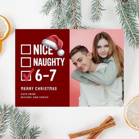 67 Teen Meme 6-7 Christmas Photo シーズンカード