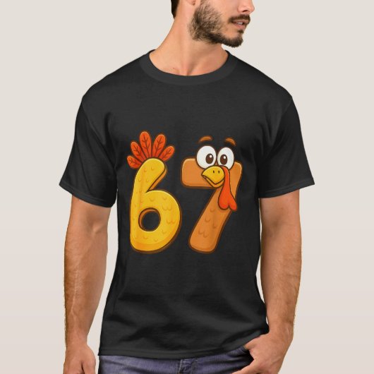 67 Thanksgiving Funny Six Seven Meme For Men Women Tシャツ (正面)